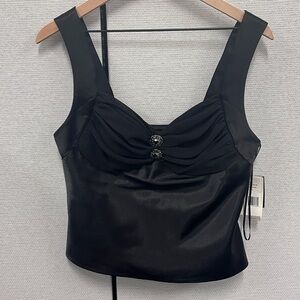 Elegant Black Sleeveless Top